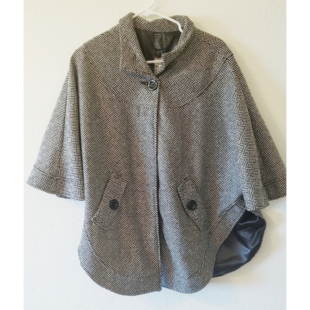 East 5th Herringbone Shawl Coat